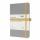SIGEL LS101 Notizbuch Linescape - liniert - ca. A5 - hellgrau/gelb - Hardcover - 176 Seiten - FSC-zertifiziert