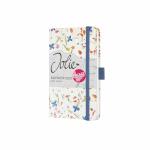 SIGEL J5306 Wochenkalender Jolie 2025 - Bloom Violet - 1 Jahr - 2 Seiten = 1 Woche - Hardcover - 80 g/m² - ca. A6 - beige/violett - 174 Seiten - FSC-zertifiziert