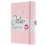 SIGEL J5405 Wochenkalender Jolie 2025 - soft rose - 1 Jahr - 2 Seiten = 1 Woche - Hardcover - 80 g/m² - ca. A5 - hellrosa - 174 Seiten - FSC-zertifiziert