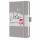 SIGEL J5402 Wochenkalender Jolie 2025 - pearl grey - 1 Jahr - 2 Seiten = 1 Woche - Hardcover - 80 g/m² - ca. A6 - hellgrau - 174 Seiten - FSC-zertifiziert
