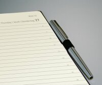 SIGEL C2510 Tageskalender Conceptum 2025 - black - 1 Jahr - 1 Seite = 1 Tag - Hardcover - 80 g/m² - ca. A5 - schwarz - 400 Seiten - PEFC-zertifiziert