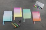 SIGEL JB102 Notizbuch Jolie - Gradient Sea - punktkariert (Dot-Lineatur) - 120 g/m² - A5+ - türkis/mintgrün - Hardcover - 200 Seiten - FSC-zertifiziert