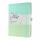 SIGEL JB102 Notizbuch Jolie - Gradient Sea - punktkariert (Dot-Lineatur) - 120 g/m² - A5+ - türkis/mintgrün - Hardcover - 200 Seiten - FSC-zertifiziert