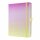SIGEL JB101 Notizbuch Jolie - Gradient Ice-Cream - punktkariert (Dot-Lineatur) - 120 g/m² - A5+ - pink/gelb - Hardcover - 200 Seiten - FSC-zertifiziert