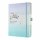 SIGEL JB100 Notizbuch Jolie - Gradient Sky - punktkariert (Dot-Lineatur) - 120 g/m² - A5+ - blau/violett - Hardcover - 200 Seiten - FSC-zertifiziert