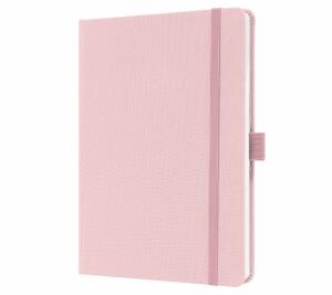 SIGEL JN405 Notizbuch Jolie - soft rose - liniert - 100 g/m² - ca. A5 - hellrosa - Hardcover - 192 Seiten - FSC-zertifiziert
