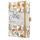 SIGEL JN359 Notizbuch Jolie - Summer Linear Leaves - liniert - 80 g/m² - ca. A5 - braun/mint/rosa - Hardcover - 174 Seiten - FSC-zertifiziert