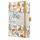 SIGEL JN359 Notizbuch Jolie - Summer Linear Leaves - liniert - 80 g/m² - ca. A5 - braun/mint/rosa - Hardcover - 174 Seiten - FSC-zertifiziert