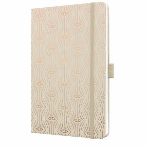SIGEL JN357 Notizbuch Jolie - Mystic Sand - liniert - 80 g/m² - ca. A5 - beige/kupfer - Hardcover - 174 Seiten - FSC-zertifiziert