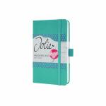 SIGEL J5214 Wochenkalender Jolie 2025 - shimmering seas - 1 Jahr - 2 Seiten = 1 Woche - Hardcover - 80 g/m² - ca. A6 - türkis - 174 Seiten - FSC-zertifiziert