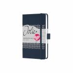 SIGEL J5204 Wochenkalender Jolie 2025 - midnight blue - 1 Jahr - 2 Seiten = 1 Woche - Hardcover - 80 g/m² - ca. A6 - dunkelblau - 174 Seiten - FSC-zertifiziert