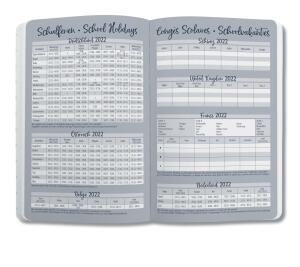 Sigel Wochenkalender Jolie 2022 Hardcover ca. A6 Bloom Violet 174S.