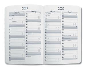 Sigel Wochenkalender Jolie 2022 Hardcover ca. A6 glacier grey 174S.