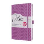 Sigel Wochenkalender Jolie 2022 Hardcover ca. A5 pink purple 174S.