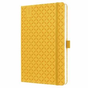SIGEL J5117 Wochenkalender Jolie 2025 - mango yellow - 1 Jahr - 2 Seiten = 1 Woche - Hardcover - 80 g/m² - ca. A5 - gelb - 174 Seiten - FSC-zertifiziert