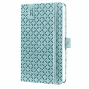 SIGEL J5112 Wochenkalender Jolie 2025 - sky blue - 1 Jahr - 2 Seiten = 1 Woche - Hardcover - 80 g/m² - ca. A6 - hellblau - 174 Seiten - FSC-zertifiziert