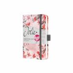 SIGEL J5336 Wochenkalender Jolie 2025 - Loose Florals Lilac - 1 Jahr - 2 Seiten = 1 Woche - Hardcover - 80 g/m² - ca. A6 - rosé/grau - 174 Seiten - FSC-zertifiziert