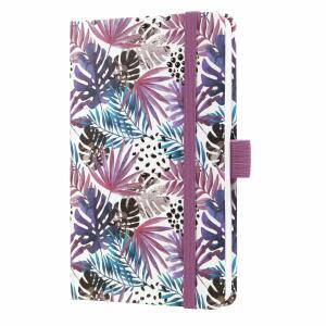 SIGEL J5354 Wochenkalender Jolie 2025 - Violet Jungle Fever - 1 Jahr - 2 Seiten = 1 Woche - Hardcover - 80 g/m² - ca. A6 - lila/beere/blau - 174 Seiten - FSC-zertifiziert