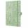SIGEL J5353 Wochenkalender Jolie 2025 - Green Monstera - 1 Jahr - 2 Seiten = 1 Woche - Hardcover - 80 g/m² - ca. A5 - hellgrün/schwarz - 174 Seiten - FSC-zertifiziert