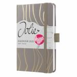 SIGEL J5350 Wochenkalender Jolie 2025 - Mocca Meringue ca. A6 - braun
