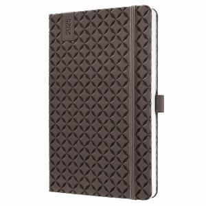 SIGEL J5123 Wochenkalender Jolie 2025 - coffee brown - 1 Jahr - 2 Seiten = 1 Woche - Hardcover - 80 g/m² - ca. A5 - braun - 174 Seiten - FSC-zertifiziert
