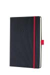 Sigel Wochenkalender Conceptum 2021 Hardcover black-red...