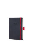 Sigel Wochenkalender Conceptum 2021 Hardcover black-red 176S. ca. A6