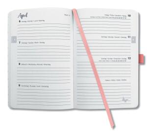 Sigel Wochenkalender Jolie 2020 Hardcover ca. A5 salmon pink 174S.