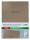 SIGEL SM210 Speisekarten-Mappe - 1 Stück - inkl. 2 Doppel-Transparenthüllen für 8 Seiten - Gummi-Bindung - A4 - beige