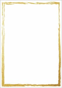 Motiv-Papier - Pinselstrichrahmen - goldgelb - 200 g/m² - A4 50 Blatt