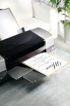 Motiv-Papier - Pinselstrichrahmen - goldgelb - 200...