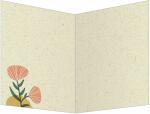 SIGEL DS612 Glückwunsch-Karten - Colorful plants - goldgelb/grün/rot/rosé/schwarz - A6 - 10 Karten + Umschläge - inkl. weiße Umschläge