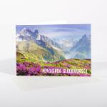 SIGEL DS618 Glückwunsch-Karten - Mountain landscapes by seasons - blau/grün/orange/violett - A6 - 12 Karten + Umschläge - inkl. weiße Umschläge