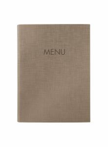 SIGEL SM211 Speisekarten-Mappe Gummi-Bindung - A5 - beige