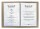 SIGEL SM211 Speisekarten-Mappe - 1 Stück - inkl. 2 Doppel-Transparenthüllen für 8 Seiten - Gummi-Bindung - A5 - beige