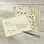 SIGEL DS702 Geburtstags-Postkarten-Set - Happy Grassy Birthday - rot/grün/blau - A6 - 24 Karten