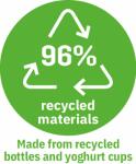 SIGEL SA203 Mauspad Eyestyle - hellblau/dunkelgrau - 25 x 0,70 x 20 cm - Polyethylen (RPET) recycelt, Polypropylen (RPP) recycelt, Recyclingpapier