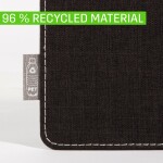 SIGEL SA200 Schreibunterlage Eyestyle - hellgrau/schwarz - 60 x 0,70 x 45 cm - Polyethylen (RPET) recycelt, Polypropylen (RPP) recycelt, Recyclingpapier