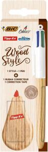 BIC BIC Design-Set Wood Effekt 1 Stift+ 1 Korrekturtape