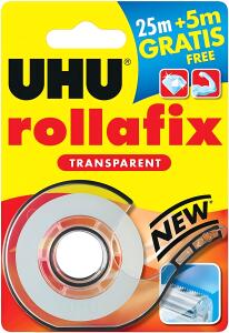 UHU Klebefilm transparent Abroller und Nachfüllrolle 30 m x 19 mm