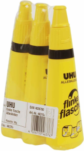 UHU ALLESKLEBER flinke flasche 3x90g