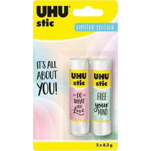 UHU stic 2x8,2g Blister Klebestift Pastell Ltd Edition, ohne Lösungsm.