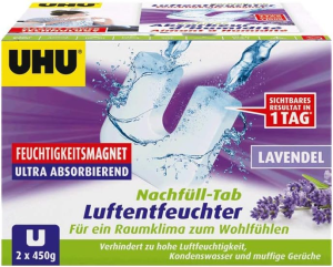 UHU Luftentfeuchter Magnet Ref. Lavend. 2x450g