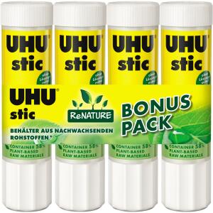 UHU stic ReNATURE 4x21g o.L. Schrumpfpack