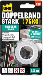 UHU Spezialklebeband Doppelband 1,5mx19mm ablösbar