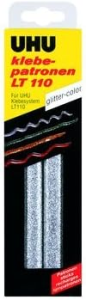 UHU Klebepatrone Glitterf. 50g silber glitter-color silber