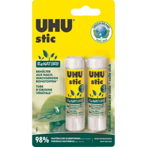 UHU stic ReNATURE FCB 2x8,2g