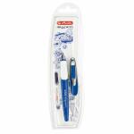 Herlitz Schulfüllhalter my.pen M-Feder blau/weiß