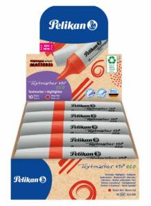 Pelikan Textmarker 490 eco Neon-Rot 10 Stück in Faltschachtel
