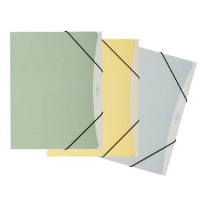 Pagna Gummizugmappe A4 Style Soft Karton 3 Einschlagklappen sort